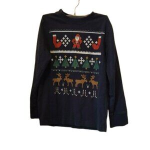 Gymboree Kids Size 8 Lightweight Long Sleeve Christmas T Shirt Top